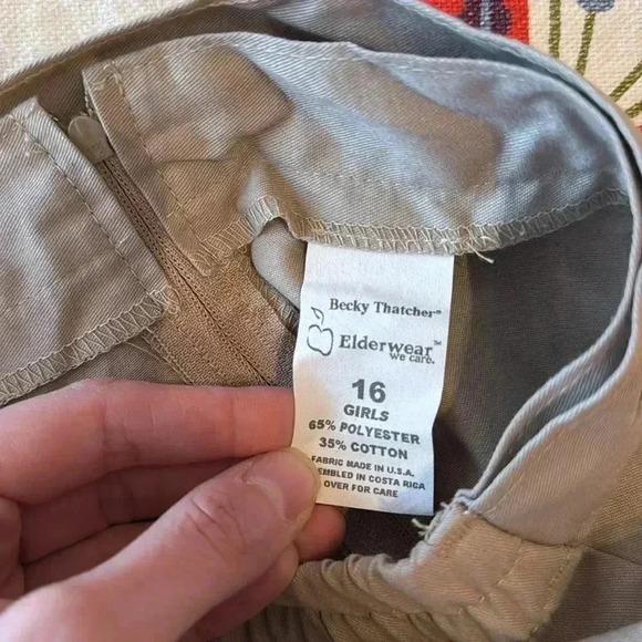 VINTAGE Classic khaki A-Line Skort - Picture 6 of 6